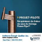 Solénove Énergie Québec - Power Pipe, échangeur, chaleur, recyclage, eaux usées
